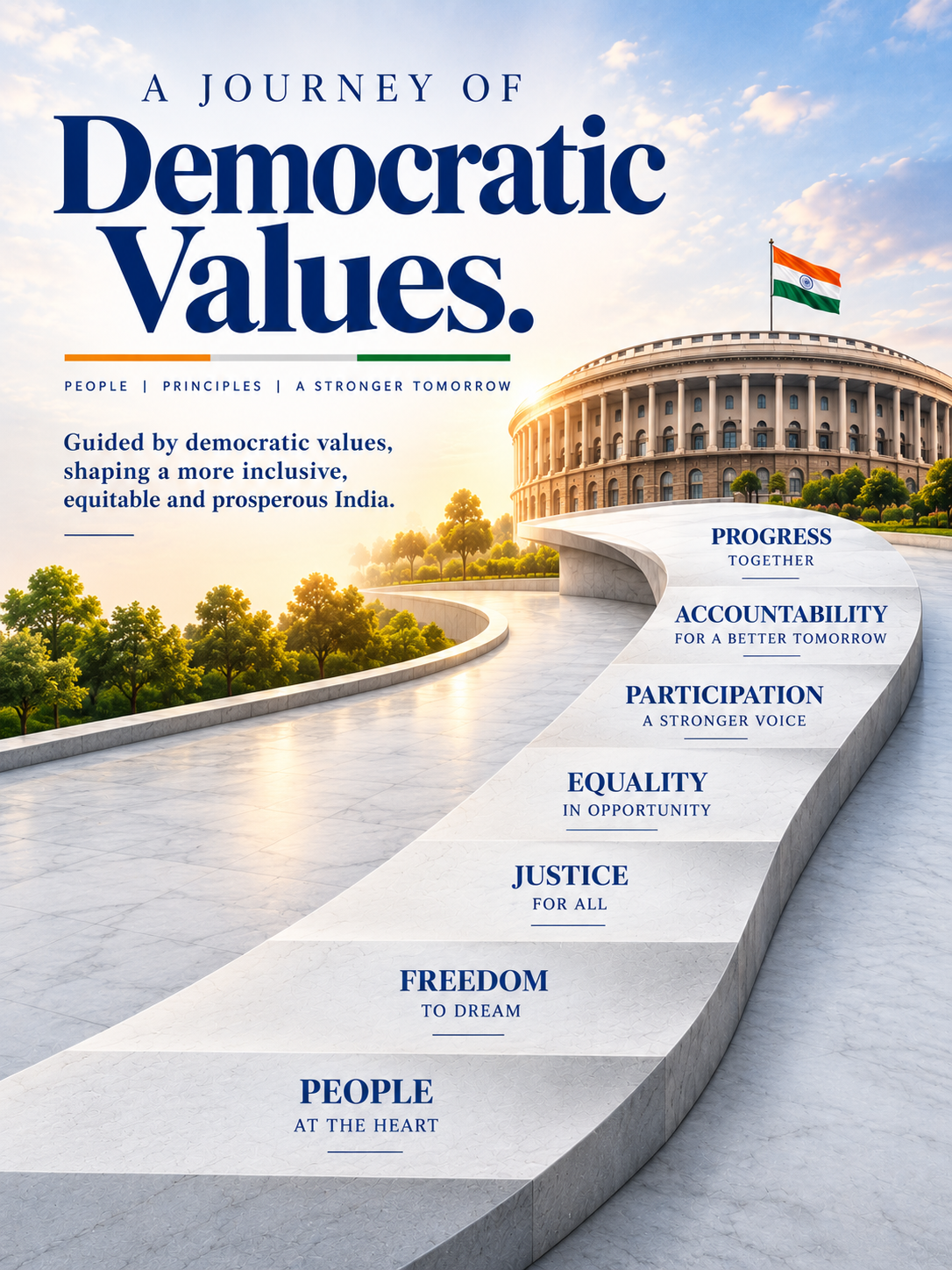A Journey of Democratic Values